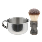 Maxbell Maxbell Barber Shave Set Men's Nylon Hair Shaving Brush Soap Mug Bowl Beard Cleaning