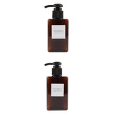 Maxbell 2pcs Foaming Soap Pump Dispenser Cosmetic Container Bottle 100ml 150ml Brown