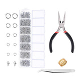 Maxbell 7 Grids Jewellery Findings Kit Lobster Clasps Jump Rings Plier DIY Jewelry Making - Aladdin Shoppers