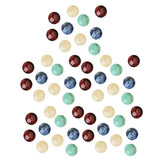 Maxbell 50 Pieces Jewelry Making 8mm Half Round Gemstone Cabochon Stone DIY Charms