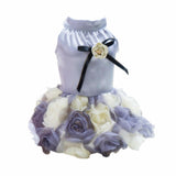 Maxbell Maxbell Cute Rose Design Pet Dog Cat Fancy Dress Party Festival Costume Apparel L