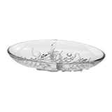 Maxbell Divided Serving Tray Reusable Practical 2 Section for Candies Fruits Dessert
