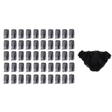 Maxbell Maxbell 50pcs Nonwoven Underwear Panties Handy Briefs Set for Travel Hotel Spa Black