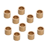 Maxbell 10pcs Brass Snooker Pool Cue Ferrules Cue Tips Billiards Accessories 9.5mm - Aladdin Shoppers