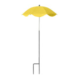 Maxbell Plant Umbrella Decor Adjustable Angle for Garden Beds Flowers Potted Outdoor Yellow