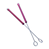 Maxbell 1 Pair Drum Wire Brushes Retractable Long Handle Jazz Drum Brushes Set Gifts Red