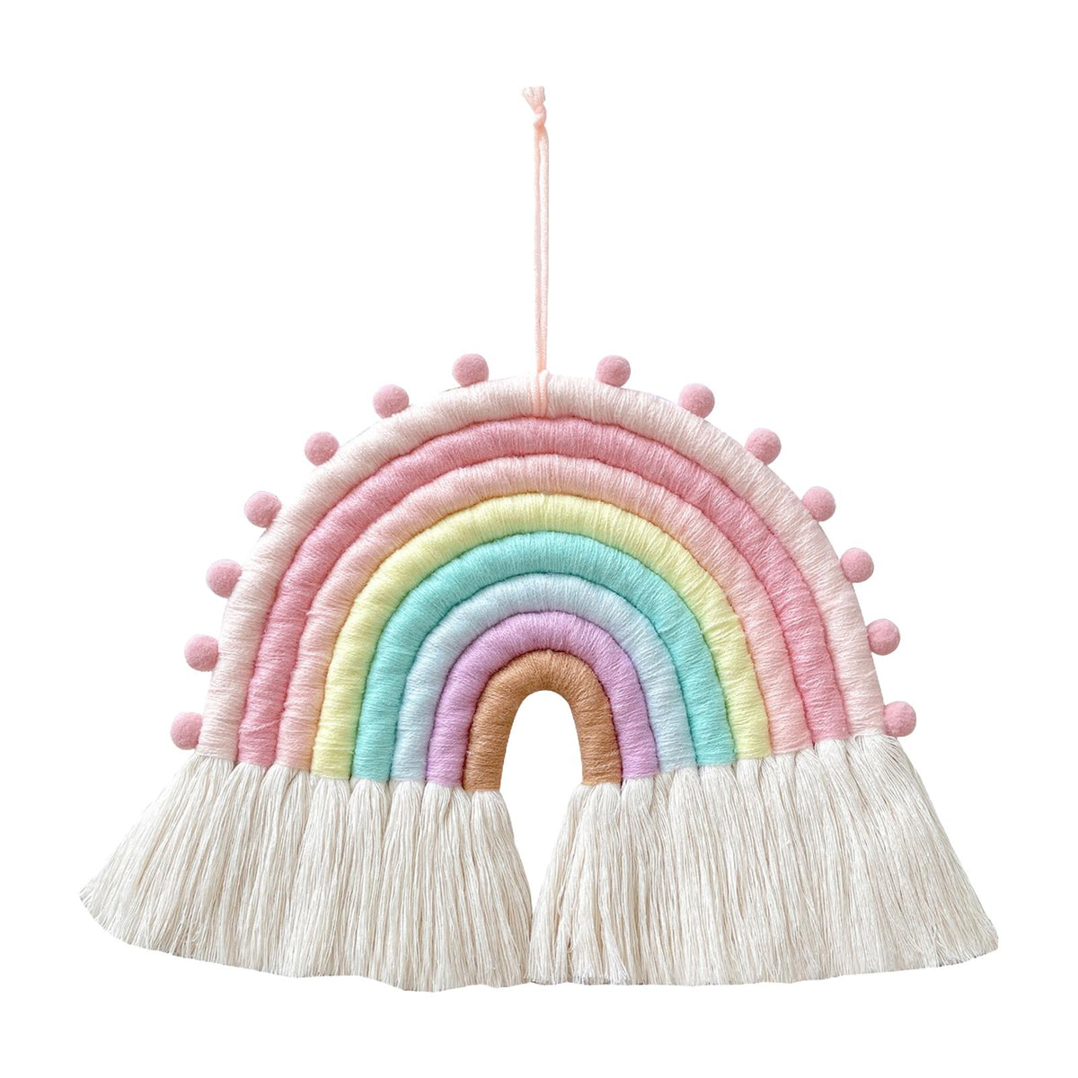 Maxbell Rainbow Wall Hanging Soft Rainbow Ornament for Party Supplies Bedroom