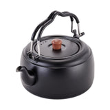 Maxbell Tea Kettle Thickened Cook Pot Boiling Water Pot for Camping Cooking Stovetop Black