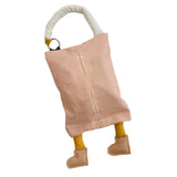 Maxbell Hanging Tissue Bag Container Portable Car Tissue Box for Home Kitchen Toilet Pink