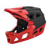 Maxbell Full Face Bike Helmet Fashion Bicycle Helmet for Cycling Riding Outdoor Black Red L