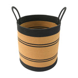 Woven Laundry Basket Portable Dirty Clothes Basket for Bedroom Dorm Bathroom 35cmx35cmx38cm
