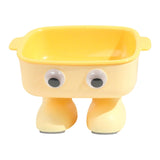 Maxbell Elevated Cat Bowl Detachable Cat Dish 15° Tilted for Kitty Kitten Small Dogs Yellow
