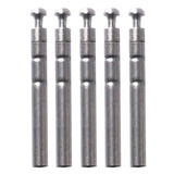 Maxbell Maxbell 5pcs Stainless Steel Rod Tip Top Swivel Rotating Ring Inner Diameter 1.3mm