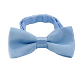 Maxbell Kids Bow Tie Versatile Soft Tux Bowties for Birthdays Stage Performance Prom Light Blue