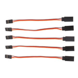 Maxbell 5pcs Male to Female Servo Extension Lead Cable 3 Pin Futaba JR Connector 100mm - Aladdin Shoppers