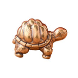 Mini Brass Turtle Sculpture Souvenir 1.1x0.7inch for Entryway Table Artistic