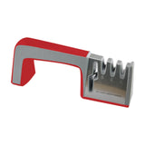 Maxbell Knife Sharpener Kitchen Gadget Helps Restore Blades for Steel Knives Ceramic Red