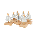Maxbell 8 Pieces 8 Note Hand Bells Musical Bells for Party Supplies Toddlers Holiday