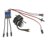 Brushless Motor Metal Gearbox ESC Combo for 1/12 RC Car for MN168 MN82 MN99S Black Color T