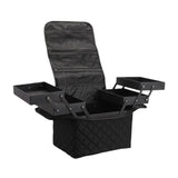 Maxbell Travel Makeup Bag Tote Cosmetic Organizer Case for Travel Outdoor Activities Matte Black