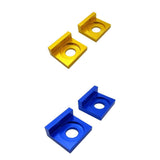 Maxbell 15mm Chain Adjuster Tensioner Block for Dirt Bike Motorcycle Gold & Blue