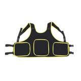 Maxbell Child Kids Motorcycle Chest Protector Vest for Skiing Bike Riding Yellow Edge