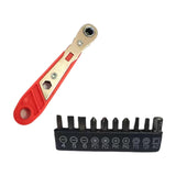 Maxbell 36 Tooth Ratchet Wrench Portable Multifunctional Curved Handle Drive Ratchet with bits
