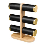 Maxbell Bracelet Holder PU Leather Covering Watch Stand for Bedroom Tabletop Selling