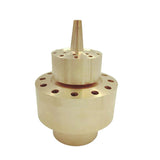 Maxbell 3Pcs Brass 2-Layer Column Fountain Nozzle Set Sprinkler Sprink Spray Pond