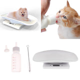 Digital Pet Scale Measure Dog Cat Weight with Milk Nursing Feeding Bottle