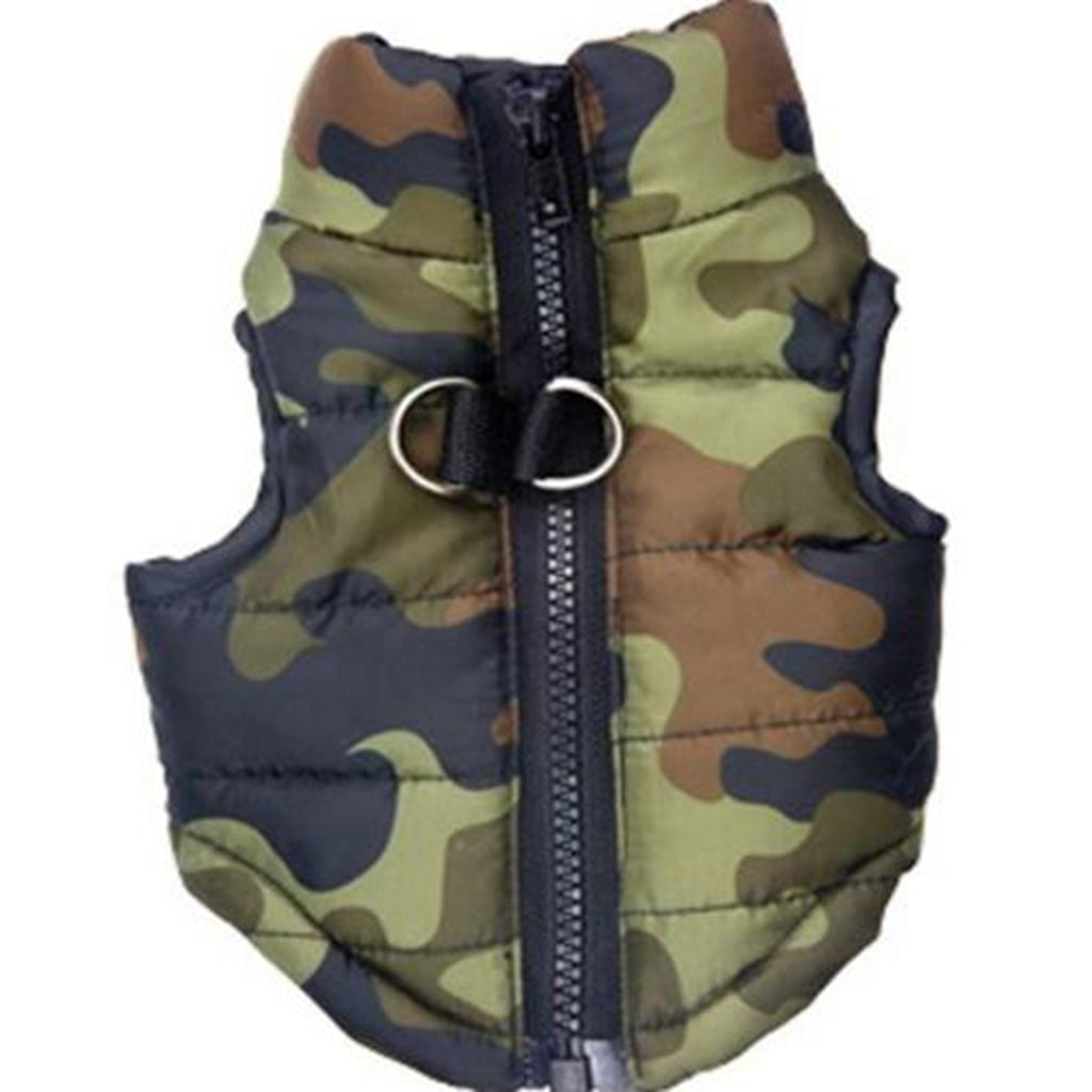 Maxbell Maxbell Soft Comfortable Cotton Padded Dog Puppy Vest Coat Jacket Harness Safety Equipment Pet Supplies Camouflage S