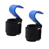 Maxbell 2 Pieces Weight Lifting Hooks Portable for Powerlifting Bodybuilding Workout Blue