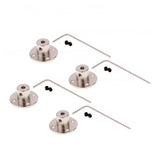 4 Set Rigid Flange Coupling Motor Guide Shaft Coupler Motor Connector 5mm