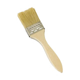 Maxbell Household Paint Brush DIY Wooden Handle Flat Brush for Watercolor Glues Deck 18.5cmx4.5cmx0.9cm