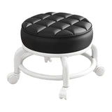 Maxbell 360° Rotating Low Roller Seat Stool Low Noise for Kitchen Barber Shop Office black