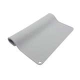 Maxbell Waterproof Silicone Pet Food Mat Bowl Drinking Mat for Dog and Cat 40cmx31cm Light Gray