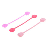 Maxbell 2x3Pieces Magnetic Earphone Cable Winders Wrap Corder Organzier String Tidy B