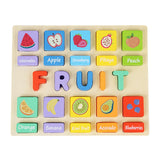 Puzzle Game Practicing Sensory Toy Practical Matching Blocks Montessori Toy Fruit