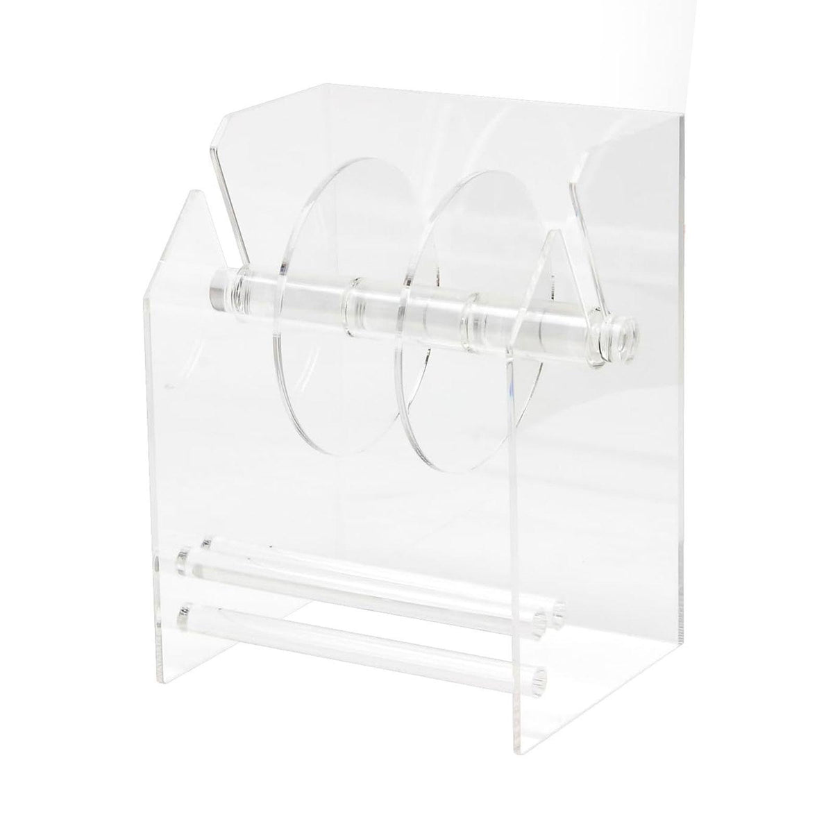 Maxbell Adjustable Label Dispenser Rack Clear Sticker Holder for Home School Desktop
