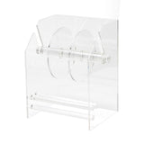 Maxbell Adjustable Label Dispenser Rack Clear Sticker Holder for Home School Desktop