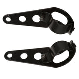 Maxbell 7/8" 22mm Motorcycle Handlebars Hand Grips + Headlight Mount Bracket