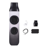 Maxbell Kazoo Double Hole Musical Instrument for Hikes Picnic Backpacking Adventures gray white