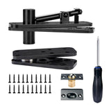 Maxbell Hidden Door Hinge Pivot Hinge Kit Sturdy for Bookshelf Door Stainless Steel