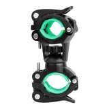 Maxbell Maxbell 360 Rotation Bicycle Mount Road Bike Headlight Flash Light Holder 22-30mm Black Green