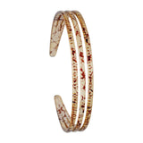 Maxbell Woman Headband with Three Row Lightweight for Reading and Writing Hair Clips Light Brown