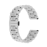 Maxbell Men's Stainless Steel Watch Band Strap Bracelet Double Clasp Silver 22mm - Aladdin Shoppers