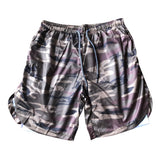 Maxbell Maxbell 2 in 1 Men Running Shorts Built In Base Layer Short Pants Pocket  Camo M