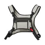 Maxbell Chest Rig Bag Holder Streetwear Utility Front Pack for Cycling Picnic Hiking gray