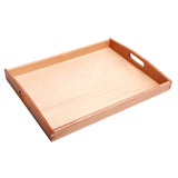 Maxbell Wooden Small Rectangle Tray for Montessori Early Educational Toys Kids Gift