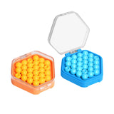 Maxbell Puzzle Beads Logical Toy Portable Party Brain Teaser for Kids Children Teens yellow and blue